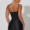 Czarna sukienka Mini Lovella z drapowanym gorsetem Czarna sukienka Mini Lovella z drapowanym gorsetem