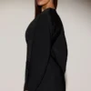 Czarna sukienka Mini typu blezer z jednym rzędem guzików Azelie Czarna sukienka Mini typu blezer z jednym rzędem guzików Azelie
