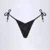 Czarne doły od bikini Cebu z uroczym detalem Czarne doły od bikini Cebu z uroczym detalem