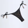 Czarne doły od bikini Cebu z uroczym detalem Czarne doły od bikini Cebu z uroczym detalem