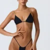 Czarne doły od bikini Delray z marszczeniem Czarne doły od bikini Delray z marszczeniem