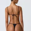 Czarne doły od bikini Delray z marszczeniem Czarne doły od bikini Delray z marszczeniem