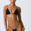 Czarne doły od bikini Delray z marszczeniem Czarne doły od bikini Delray z marszczeniem