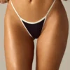 Czarne doły od bikini Old Money z trójkątnym wycięciem Czarne doły od bikini Old Money z trójkątnym wycięciem