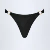 Czarne doły od bikini St Barts z metalicznymi detalami Czarne doły od bikini St Barts z metalicznymi detalami