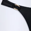 Czarne doły od bikini St Barts z metalicznymi detalami Czarne doły od bikini St Barts z metalicznymi detalami