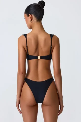 Czarne doły od bikini z ozdobami Volute Czarne doły od bikini z ozdobami Volute