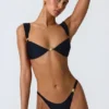 Czarne doły od bikini z ozdobami Volute Czarne doły od bikini z ozdobami Volute