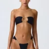 Czarne doły od bikini z szerokimi ramiączkami i zdobieniami Sunray Czarne doły od bikini z szerokimi ramiączkami i zdobieniami Sunray
