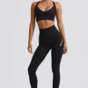 Czarne legginsy bezszwowe Super Sculpt z wysokim stanem