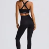Czarne legginsy bezszwowe Super Sculpt z wysokim stanem