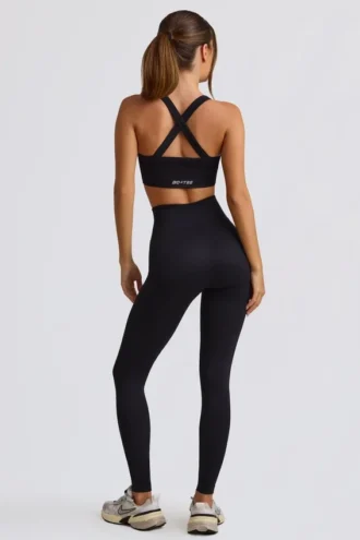 Czarne legginsy bezszwowe Super Sculpt z wysokim stanem