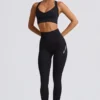 Czarne legginsy bezszwowe Super Sculpt z wysokim stanem