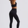 Czarne legginsy bezszwowe Super Sculpt z wysokim stanem