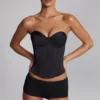 Czarne szorty Sabrine Slinky Jersey Low-Rise