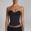 Czarne szorty Sabrine Slinky Jersey Low-Rise