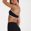 Czarny stanik sportowy typu bandeau Soft Active Czarny stanik sportowy typu bandeau Soft Active