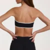 Czarny stanik sportowy typu bandeau Soft Active Czarny stanik sportowy typu bandeau Soft Active