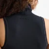 Czarny top z golfem Soft Active