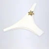 Doły od bikini Beqa z metalowymi detalami w kolorze białym