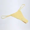 Doły od bikini Bosa z angielską koronką i sznurkiem w kolorze cytrynowożółtym Doły od bikini Bosa z angielską koronką i sznurkiem w kolorze cytrynowożółtym