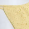 Doły od bikini Bosa z angielską koronką i sznurkiem w kolorze cytrynowożółtym Doły od bikini Bosa z angielską koronką i sznurkiem w kolorze cytrynowożółtym