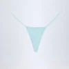 Doły od bikini Bosa z angielską koronką i sznurkiem w kolorze pudrowego błękitu Doły od bikini Bosa z angielską koronką i sznurkiem w kolorze pudrowego błękitu
