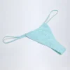 Doły od bikini Bosa z angielską koronką i sznurkiem w kolorze pudrowego błękitu Doły od bikini Bosa z angielską koronką i sznurkiem w kolorze pudrowego błękitu