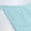 Doły od bikini Bosa z angielską koronką i sznurkiem w kolorze pudrowego błękitu Doły od bikini Bosa z angielską koronką i sznurkiem w kolorze pudrowego błękitu