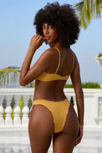 Doły od bikini Crinkle Swim w kolorze Marigold Doły od bikini Crinkle Swim w kolorze Marigold