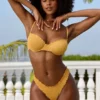 Doły od bikini Crinkle Swim w kolorze Marigold Doły od bikini Crinkle Swim w kolorze Marigold