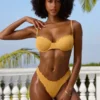 Doły od bikini Crinkle Swim w kolorze Marigold Doły od bikini Crinkle Swim w kolorze Marigold