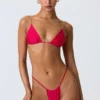 Doły od bikini Delray z marszczeniami w kolorze malinowo-różowym Doły od bikini Delray z marszczeniami w kolorze malinowo-różowym