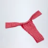 Doły od bikini Solsona z marszczeniami w kolorze czerwonej kratki Doły od bikini Solsona z marszczeniami w kolorze czerwonej kratki