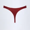 Doły od bikini typu stringi St Barts z metalicznymi detalami w kolorze ciemnej wiśni