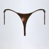 Doły od bikini typu stringi Tierra w kolorze brązowo-złotym Doły od bikini typu stringi Tierra w kolorze brązowo-złotym