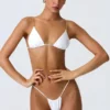 Doły od bikini z marszczonym paskiem Delray w kolorze białym Doły od bikini z marszczonym paskiem Delray w kolorze białym