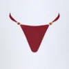 Fioletowe doły od bikini Bermuda z koralikami Fioletowe doły od bikini Bermuda z koralikami