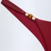 Fioletowe doły od bikini Bermuda z koralikami Fioletowe doły od bikini Bermuda z koralikami