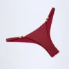 Fioletowe doły od bikini Bermuda z koralikami Fioletowe doły od bikini Bermuda z koralikami