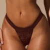 Fioletowe doły od bikini Indira w kolorze espresso Fioletowe doły od bikini Indira w kolorze espresso