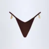 Fioletowe doły od bikini z detalem Cebu Charm w kolorze ciemnej czekolady Fioletowe doły od bikini z detalem Cebu Charm w kolorze ciemnej czekolady