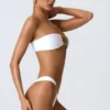 Fioletowe doły od bikini z szerokimi ramiączkami i zdobieniami Sunray Fioletowe doły od bikini z szerokimi ramiączkami i zdobieniami Sunray