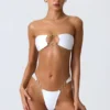 Fioletowe doły od bikini z szerokimi ramiączkami i zdobieniami Sunray Fioletowe doły od bikini z szerokimi ramiączkami i zdobieniami Sunray