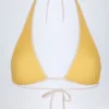 Góra bikini Morella z wiązaniem na szyi w żółtą kratkę Góra bikini Morella z wiązaniem na szyi w żółtą kratkę