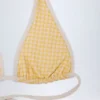 Góra bikini Morella z wiązaniem na szyi w żółtą kratkę Góra bikini Morella z wiązaniem na szyi w żółtą kratkę