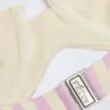 Górka bikini Ascona z fiszbinami, wiązana na szyi, w stylu balkonetka, w fioletowo-różowe paski
