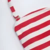 Górka bikini Cascais Multiway w wiśniowo-czerwone paski Górka bikini Cascais Multiway w wiśniowo-czerwone paski
