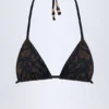 Górka bikini Comoros z detalami w kształcie trójkąta w kolorze czarnym Górka bikini Comoros z detalami w kształcie trójkąta w kolorze czarnym