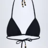 Górka bikini Comoros z detalami w kształcie trójkąta w kolorze czarnym Górka bikini Comoros z detalami w kształcie trójkąta w kolorze czarnym